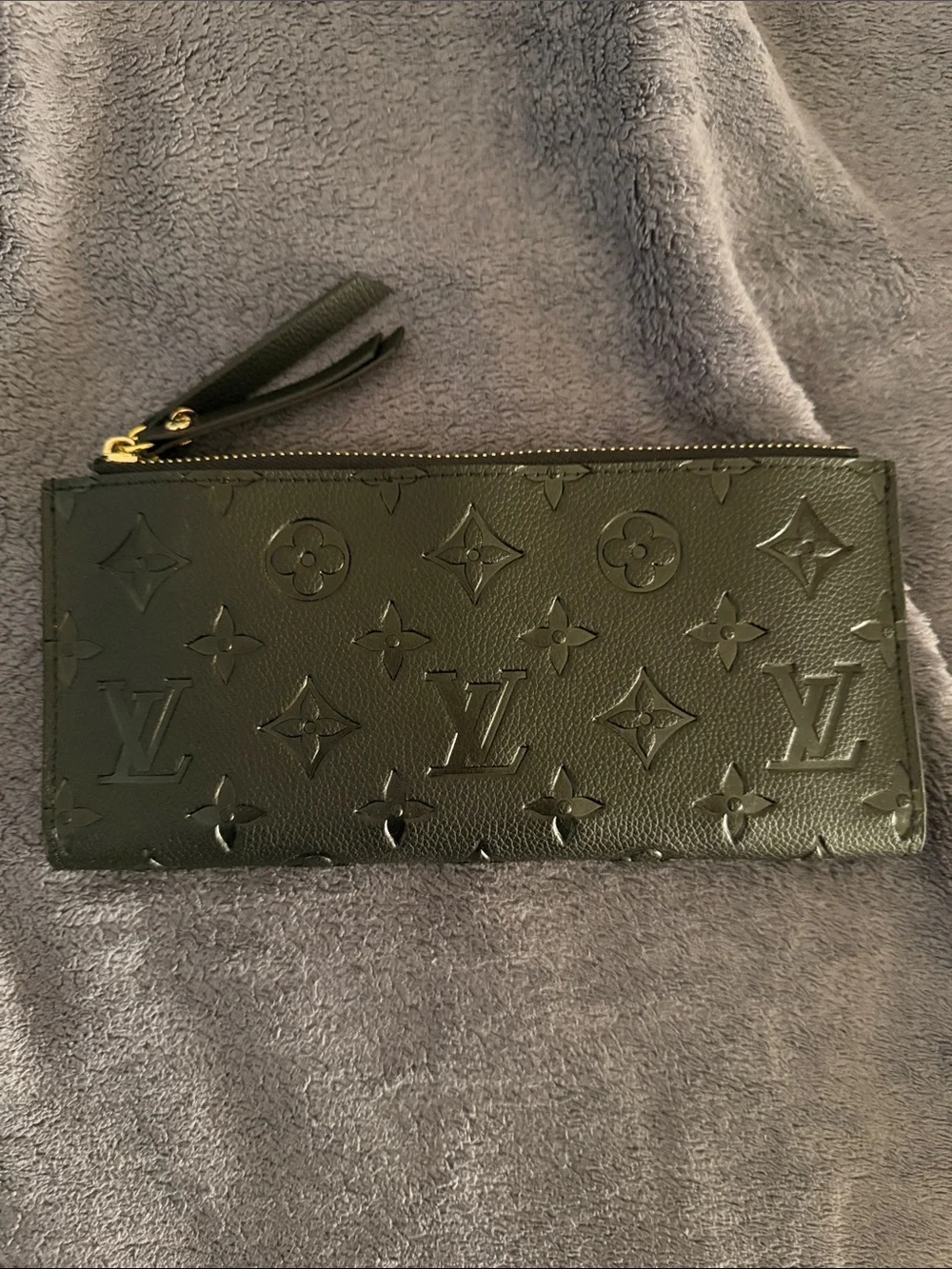 Designer inspired slim snap wallet